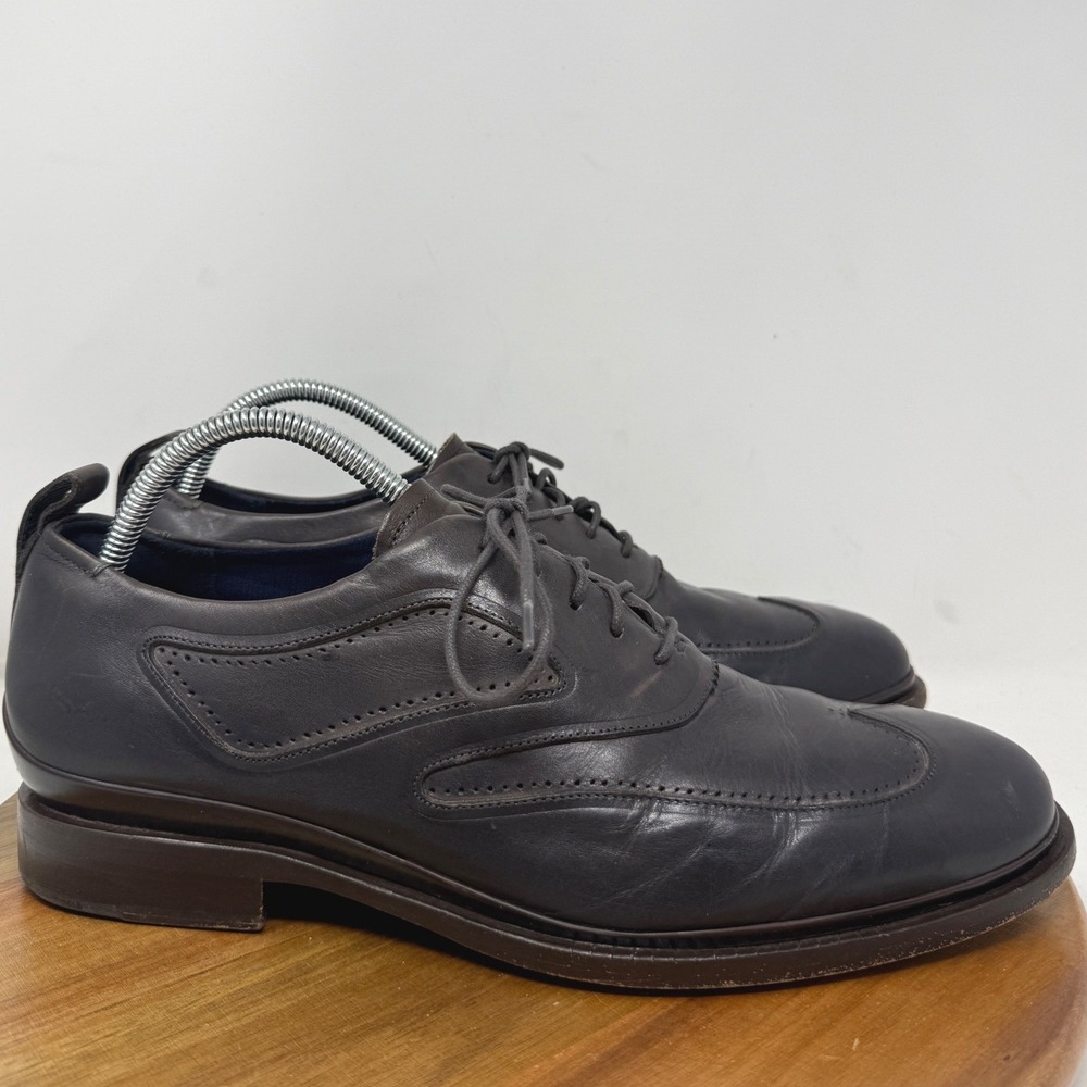 Cole Haan Mens Grand 360 Dark Brown Leather Wingtip Oxford Shoes C28646 9.5 M
